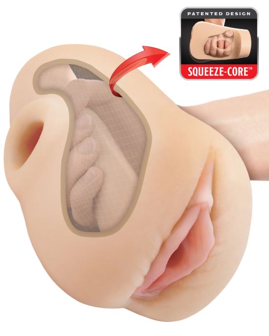 PDX Plus Pussy Pounder Squeeze Stroker – Light