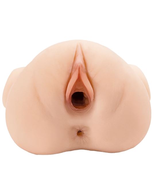 PDX Plus Double Pounder Vibrating Squeeze Stroker – Light