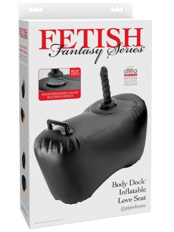 Fetish Fantasy S/ Body Dock Inflatable Love Seat – Black