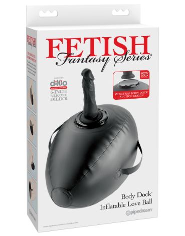 Fetish Fantasy S/ Body Dock Inflatable Love Ball – Black