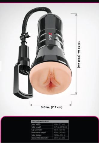 PDX Extreme Super Sucker XXL Stroker – Light