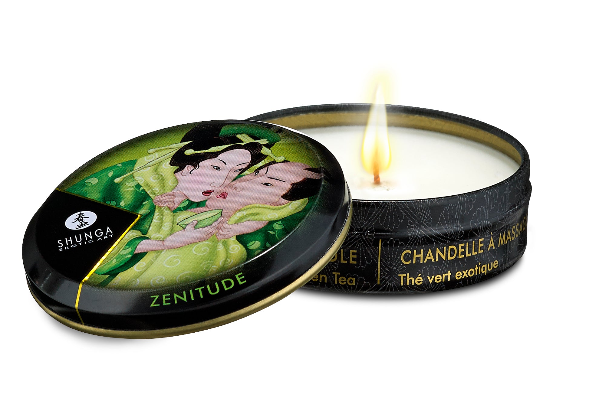 MINI MASSAGE CANDLE ZENITUDE/ EXOTIC GREEN TEA 1 OZ