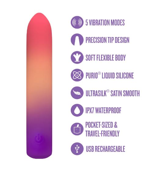 PLAY WITH ME SUNSET PASSION 6 IN BULLET VIBRATOR