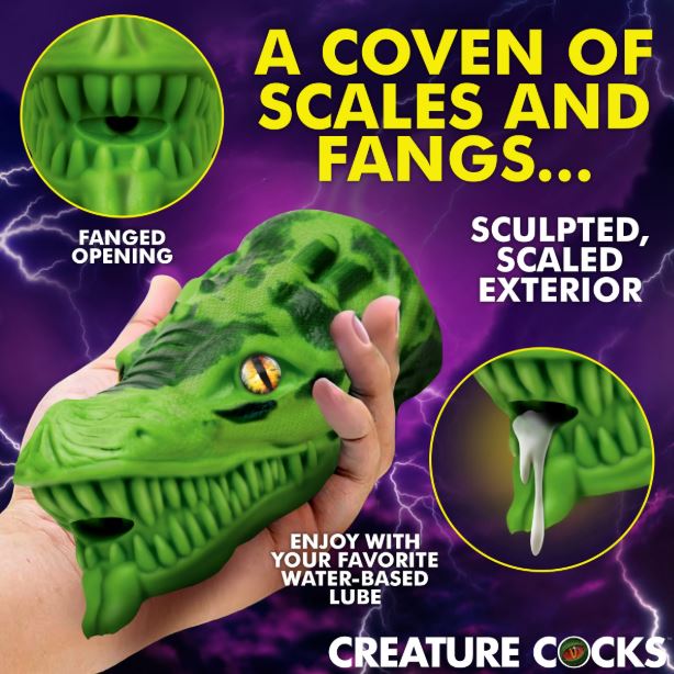 CREATURE COCKS DRAGON TAMER SILICONE STROKER GREEN