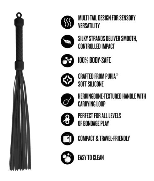 TEMPTASIA ARDOR FLOGGER BLACK