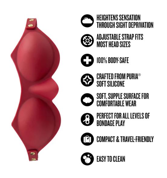 TEMPTASIA ARDOR BLINDFOLD RED