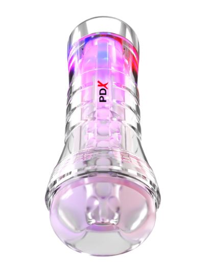 PDX Elite ViewTube XXL See-Through EZ/Grip LED Stroker – Clear