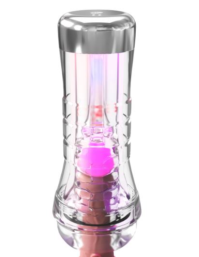 PDX Elite ViewTube XXL See-Through EZ/Grip LED Stroker – Clear
