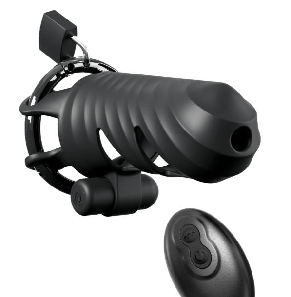 Fantasy C-Ringz Vibrating Cock Blocker – Black