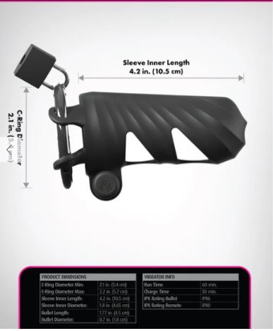 Fantasy C-Ringz Vibrating Cock Blocker – Black
