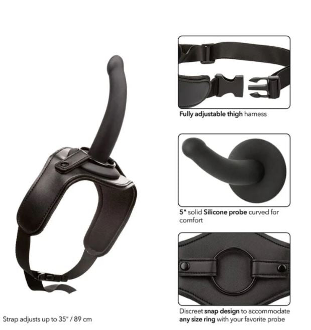 ONYXXX THIGH STRAP W/SILICONE PROBE