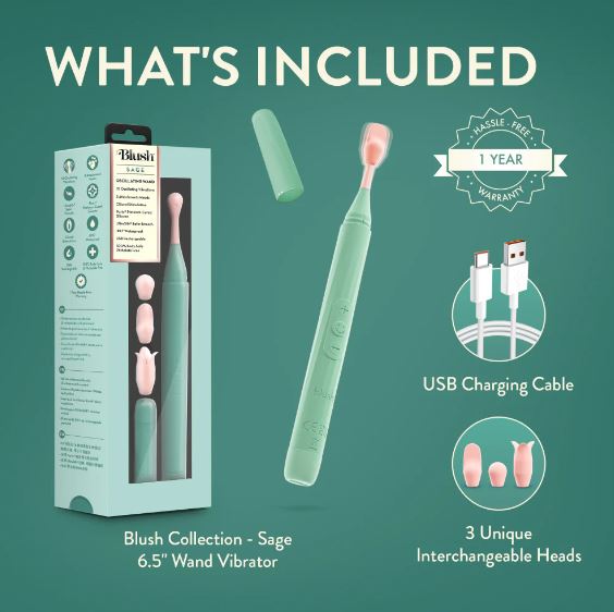 BLUSH SAGE WAND VIBRATOR