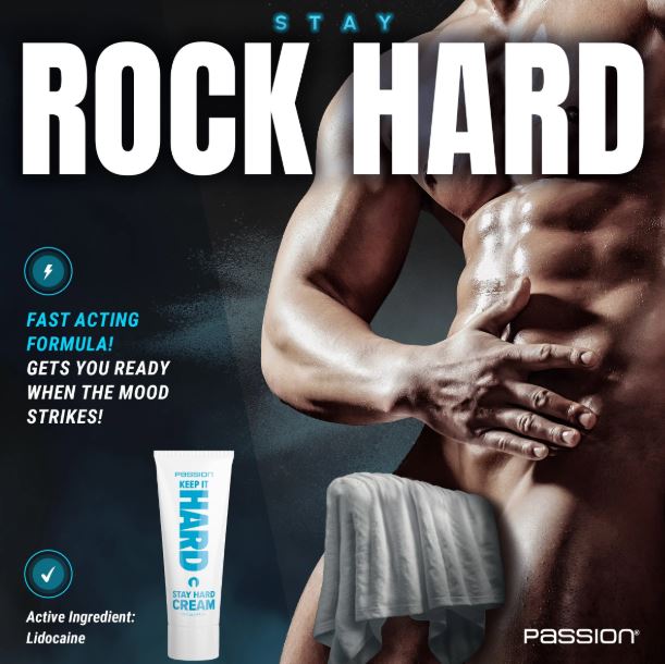 PASSION KEEP IT HARD STAY HARD CREAM 1.5 OZ