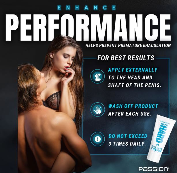 PASSION KEEP IT HARD STAY HARD CREAM 1.5 OZ