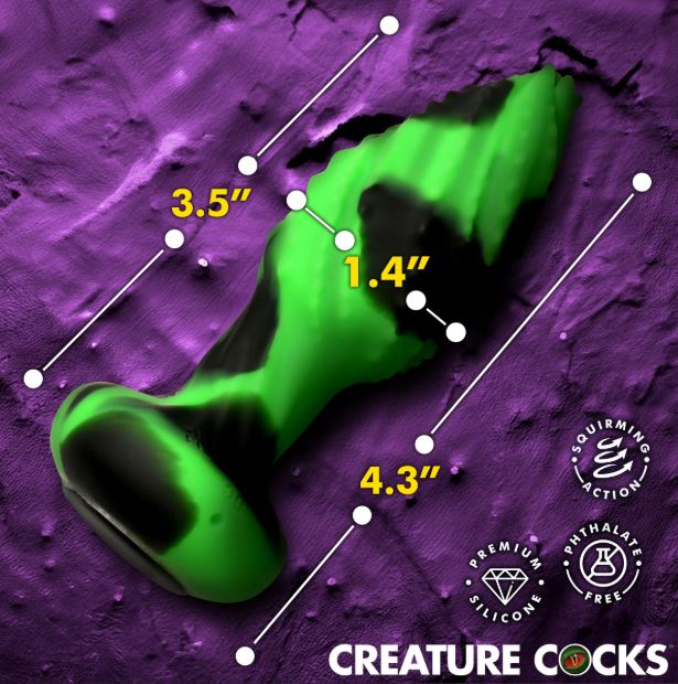 CREATURE COCK EYE OF THE SPAWN VIBRATING/ SQUIRMING BUTT PLUG