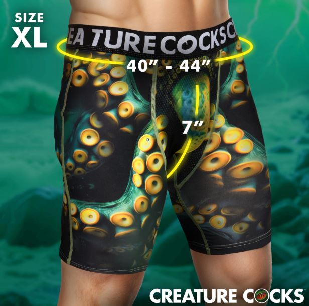 CREATURE COCKS UNDERWEAR MONSTROPUS X-LARGE