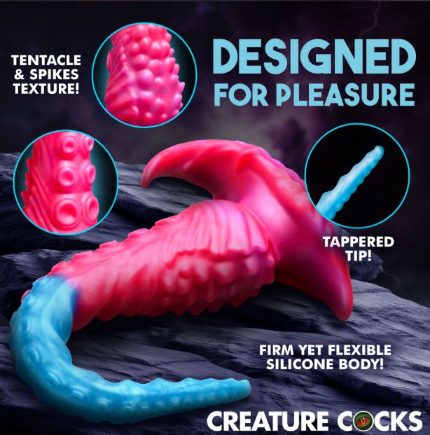 CREATURE COCK VIBROPUS VIBRATING SILICONE DILDO