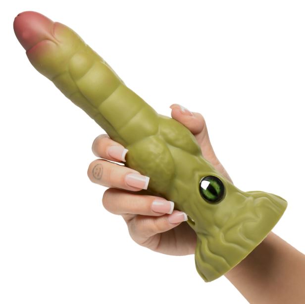 CREATURE COCK EYEGOR THRUSTING VIBRATING SILICONE DILDO
