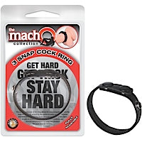Macho Collection 3-Snap Cock Ring