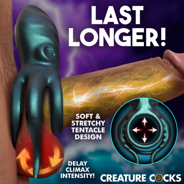 OCTO GRIP VIBRATING SILICONE COCK RING