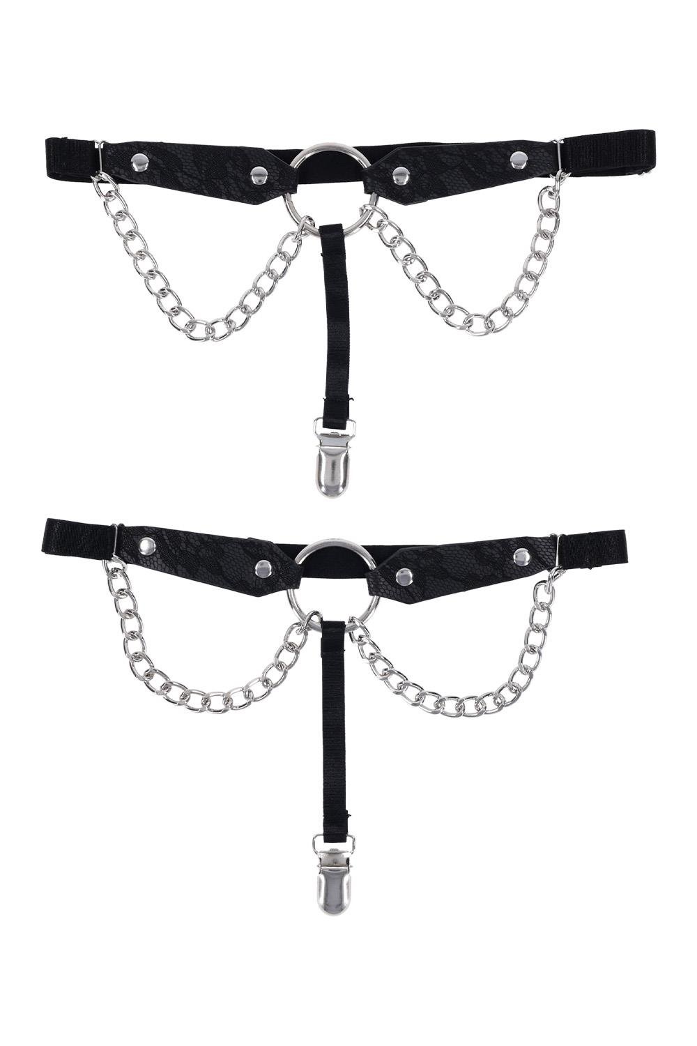 LACE CHAIN LACE GARTERS