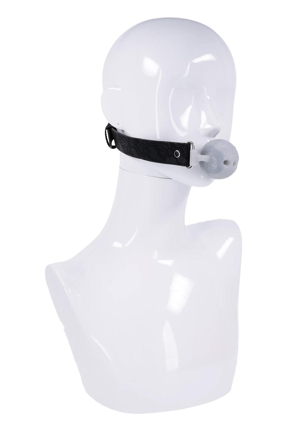 LACE BREATHABLE BALL GAG SILICONE
