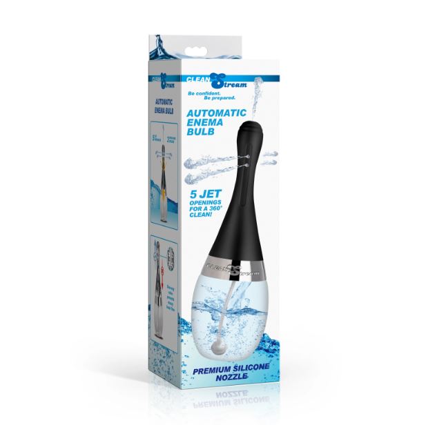 AUTOMATIC ENEMA BULB W/5 JET PREMIUM SILICONE NOZZLE