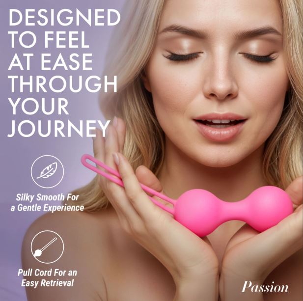 PASSION SILICONE WEIGHTED KEGEL BALL SET
