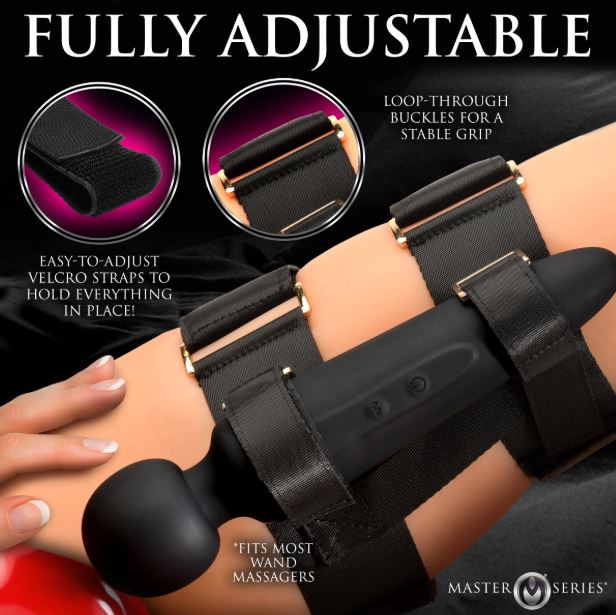 MASTER FORCED ORGASM THIGH STRAP WAND SET