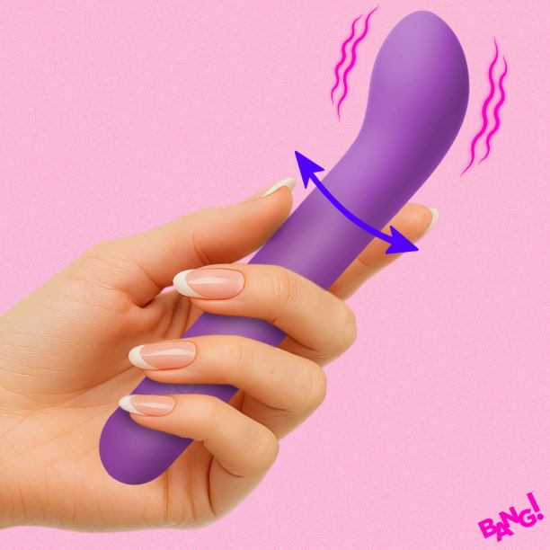 G-SPOT FLEXIBLE SILICONE VIBRATOR PURPLE