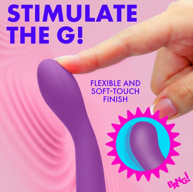 G-SPOT FLEXIBLE SILICONE VIBRATOR PURPLE