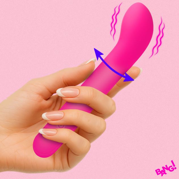 G-SPOT FLEXIBLE SILICONE VIBRATOR PINK