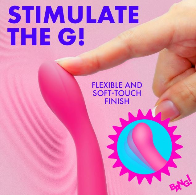 G-SPOT FLEXIBLE SILICONE VIBRATOR PINK