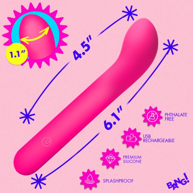 G-SPOT FLEXIBLE SILICONE VIBRATOR PINK