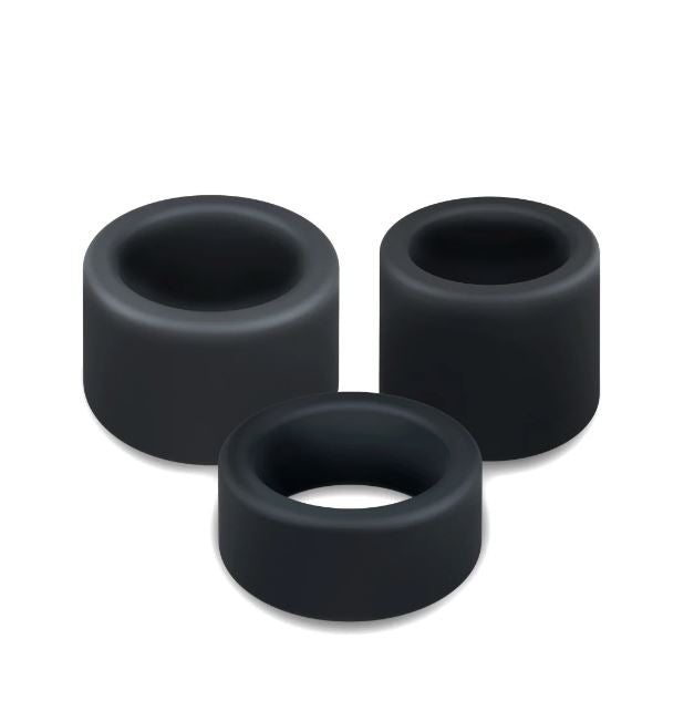 PERFORMANCE PLUS ACCELERATE 3 COCK RING PLAT/BLACK