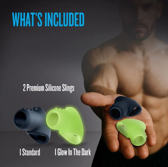 PERFORMANCE PLUS FLARE 2 COCKSLING SET GLOW IN THE DARK