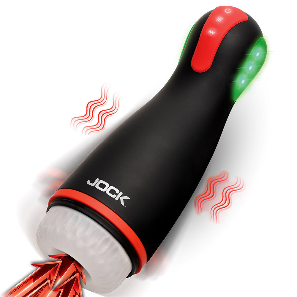 JOCK ADVANCED BLAZE VIBRATING SUCKING & WARMING MASTURBATOR