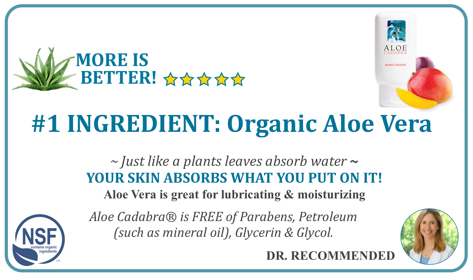 ALOE CADABRA ORGANIC LUBE MANGO PASSION 2.5 OZ