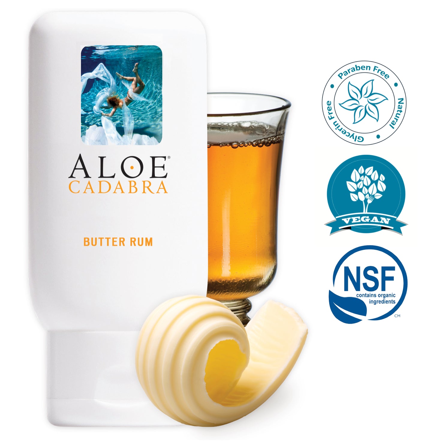 ALOE CADABRA ORGANIC LUBE BUTTER RUM 2.5 OZ