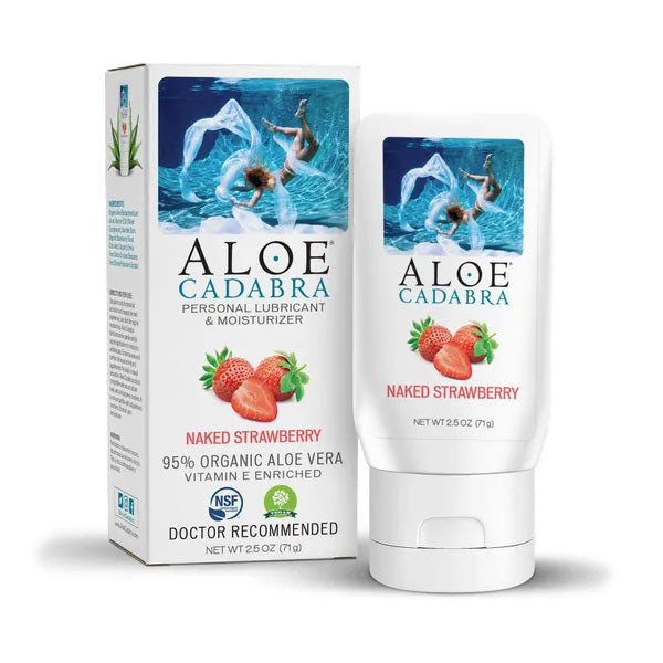 ALOE CADABRA ORGANIC LUBE STRAWBERRY 2.5 OZ