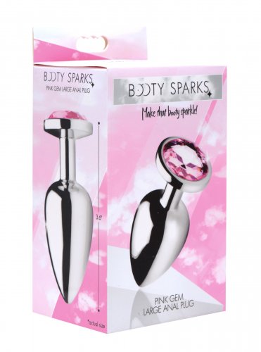 BOOTY SPARKS PINK GEM LARGE ANAL PLUG