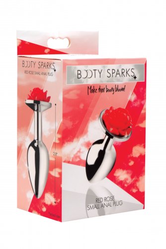 BOOTY SPARKS RED ROSE ANAL PLUG SMALL