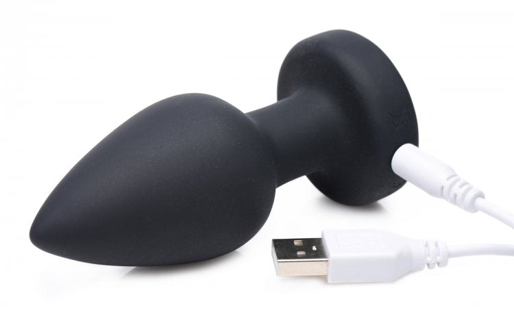 BOOTY SPARKS SILICONE LED PLUG VIBRATING MEDIUM