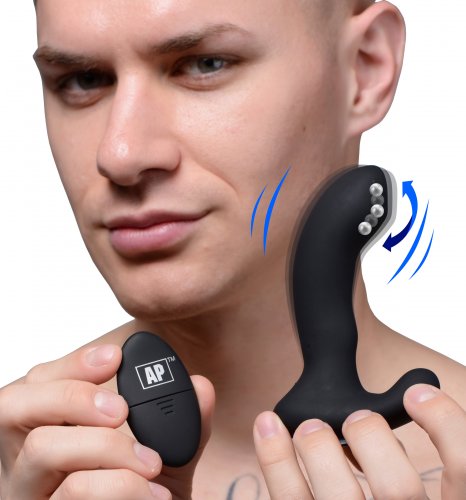 ALPHA-PRO 10X P-MASSAGE MOVING BEAD PROSTATE STIMULATOR