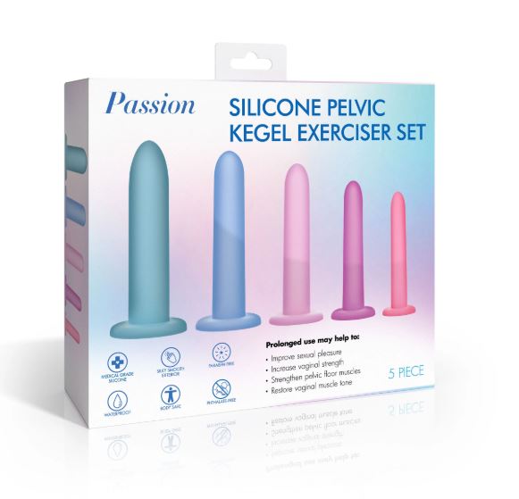 PA PELVIC KEGEL EXERCISER SET SILICONE