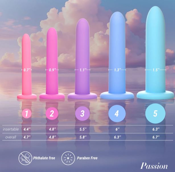 PA PELVIC KEGEL EXERCISER SET SILICONE