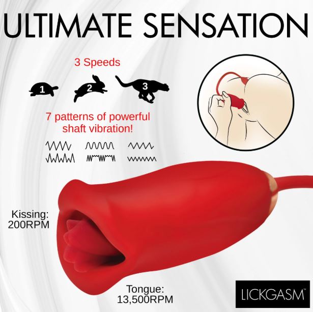 LG MAGIC KISS CLIT STIM W/ THRUSTING VIBE