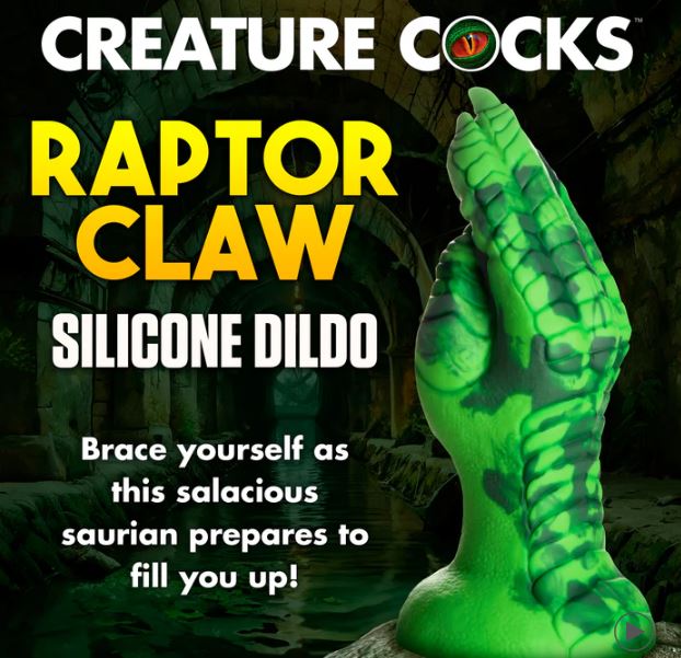 CREATURE COCKS RAPTOR CLAW FISTING SILICONE DILDO