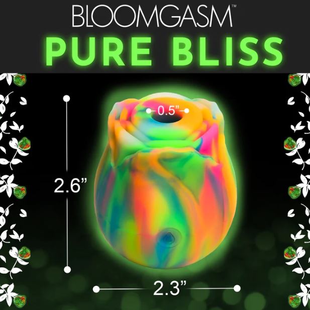 GLOW ROSE GLOW-IN-THE-DARK CLIT STIMULATOR