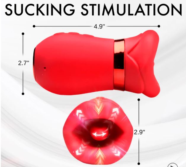 KISS ME MORE KISSING SUCKING & VIBRATING CLITORAL STIMULATOR